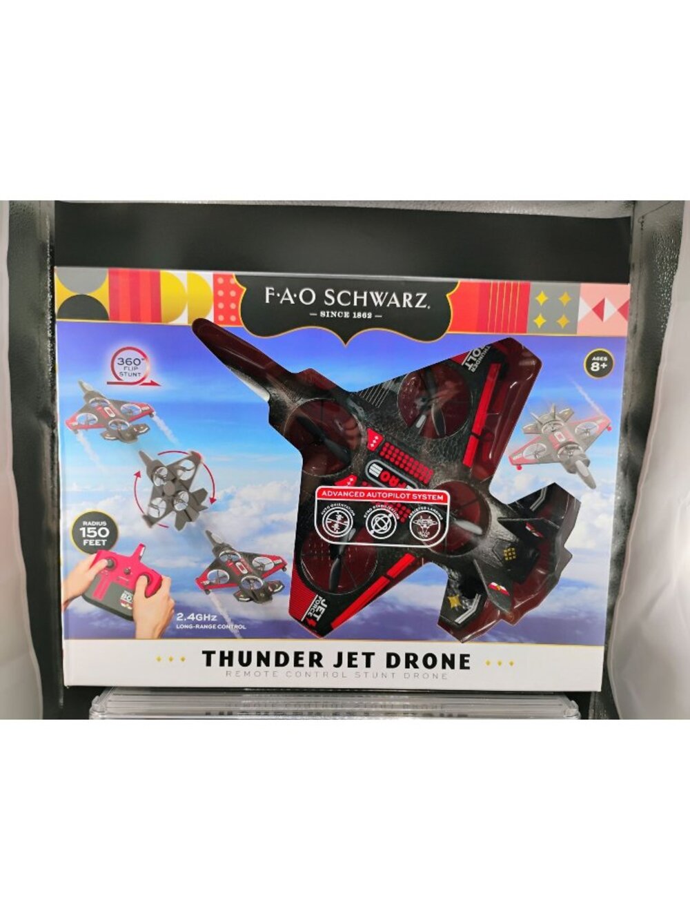 FAO Schwarz Thunder Jet Remote Control Stunt Drone Ages 8+
